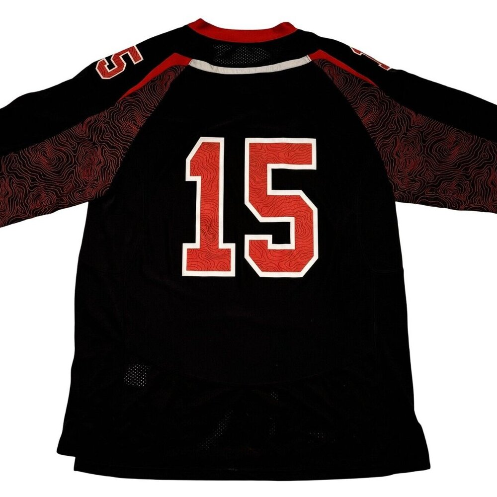 Utah Utes Authentic Heat Gear Under Armour  Blackout Jersey #15 Sz M - Picture 3 of 10